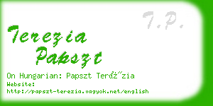 terezia papszt business card